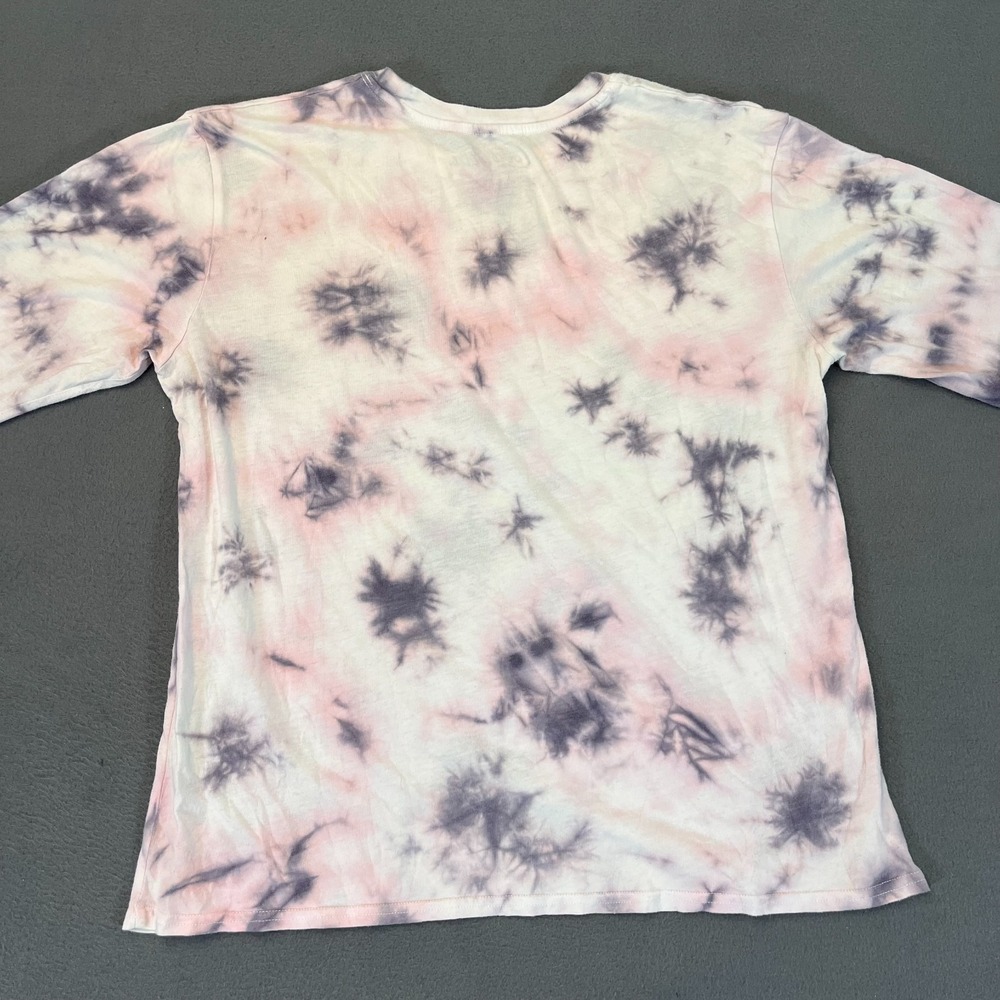 Coca Cola Shirt Womens Large Tie Dye Tee Cotton Long Sleeve Coke Logo Xmas - Picture 8 of 10